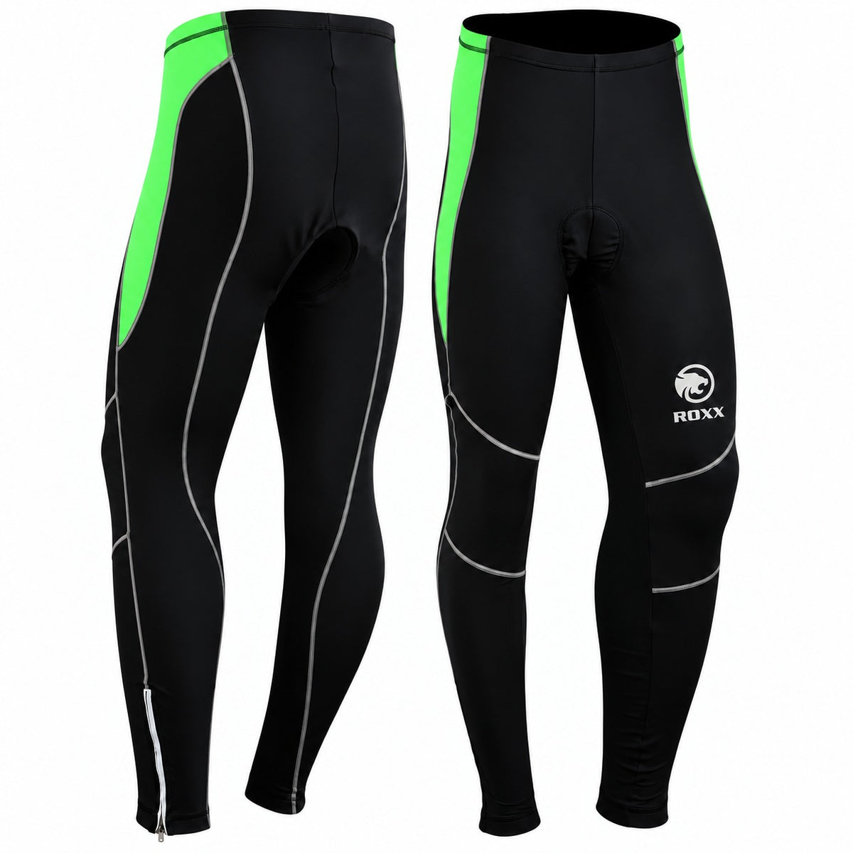 ROXX Ladies Cycling Long Tights Padded Winter Thermal Pants Women Cycle Bicycle Trousers Quick Dry UV Protection Bike Legging