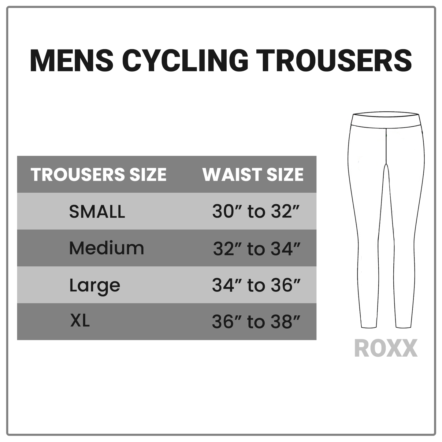 ROXX Men Cycling Tights Trousers Coolmax Padded Bicycle Long Pant Compression