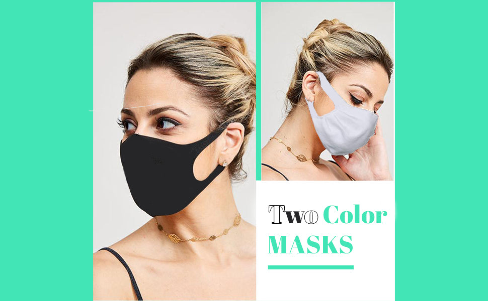 ROXX Sports 3-Pack Double Layer Reusable Face Mask - Washable Nose Shield Breathable Anti Pollution Mask