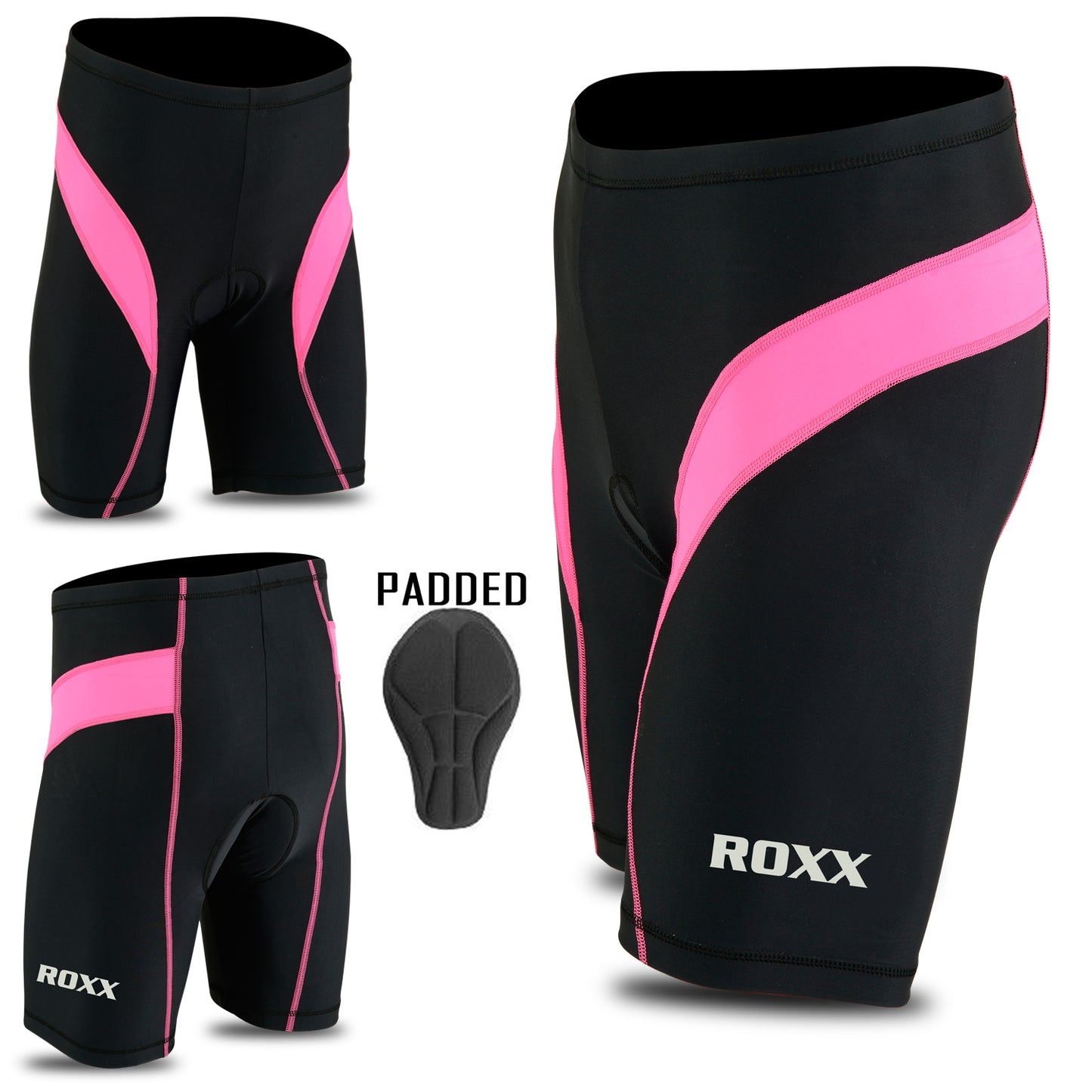 ROXX Women Cycling Shorts Cool-max Padded Outdoor Cycle Tight Shorts