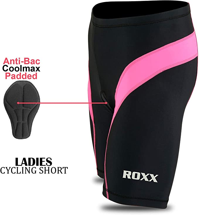 ROXX Women Cycling Shorts Cool-max Padded Outdoor Cycle Tight Shorts