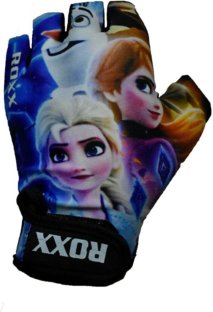 Kids Fingerless Gloves - Boys Girls Children Padded Cycling Scooter Gloves - BMX Cycle Bicycle Fingerless Gloves