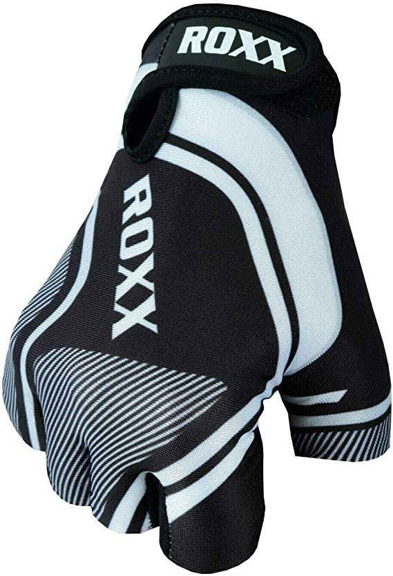 ROXX Cycling Gloves Fingerless Mens Women Kids Unisex Gel Padded Cycling Gloves Half Finger Bike Riding Mitts