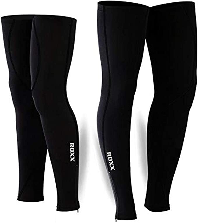 ROXX Cycling Legs Warmer Winter Thermal Pair Black