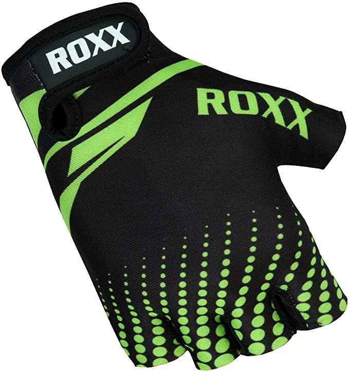 ROXX Cycling Gloves Fingerless Mens Women Kids Unisex Gel Padded Cycling Gloves Half Finger Bike Riding Mitts