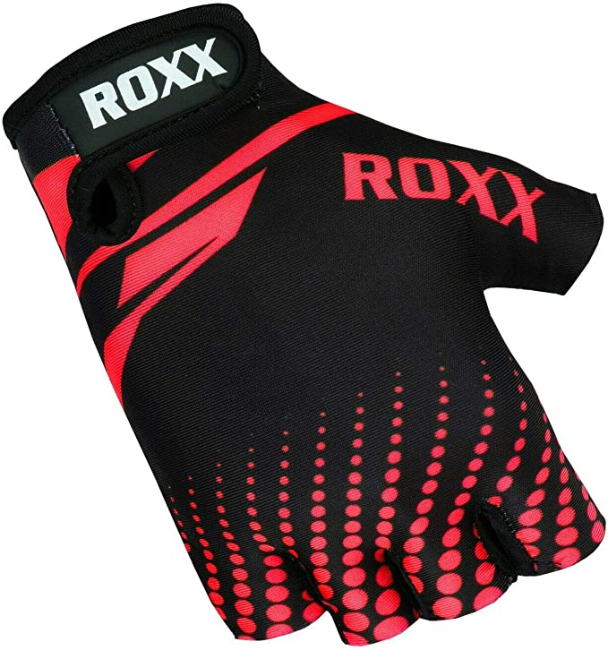 ROXX Cycling Gloves Fingerless Mens Women Kids Unisex Gel Padded Cycling Gloves Half Finger Bike Riding Mitts