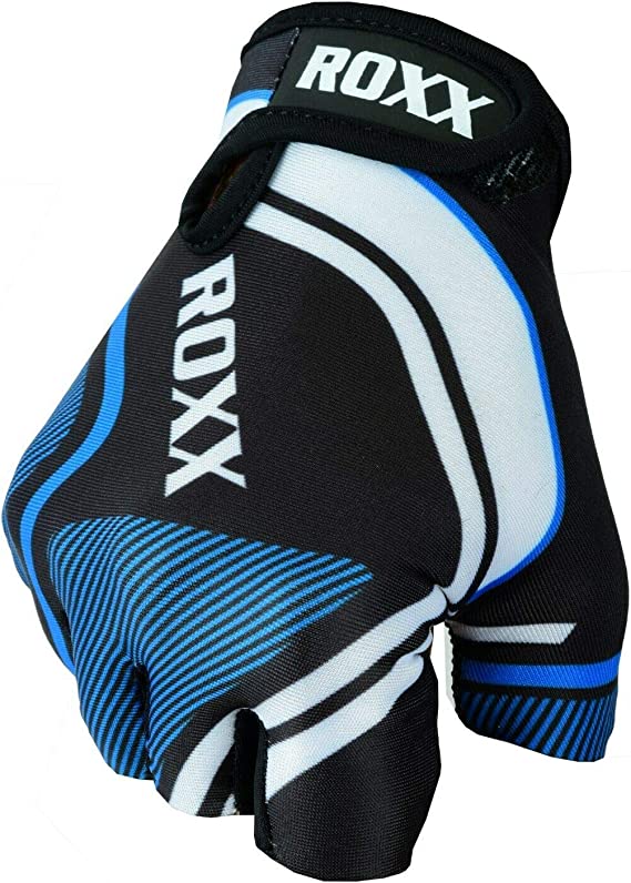 ROXX Cycling Gloves Fingerless Mens Women Kids Unisex Gel Padded Cycling Gloves Half Finger Bike Riding Mitts