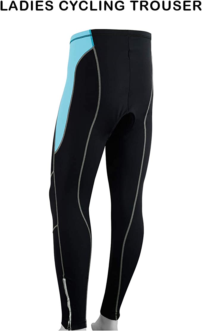 ROXX Ladies Cycling Long Tights Padded Winter Thermal Pants Women Cycle Bicycle Trousers Quick Dry UV Protection Bike Legging