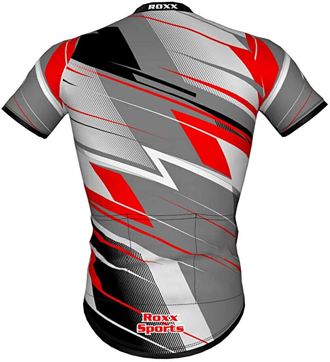 ROXX SPORT Mens cycling jersey Breathable Short Sleeve Cycling Jersey Quick Dry Bike MTB Top
