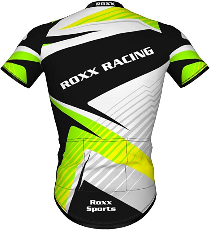 ROXX SPORT Mens cycling jersey Breathable Short Sleeve Cycling Jersey Quick Dry Bike MTB Top