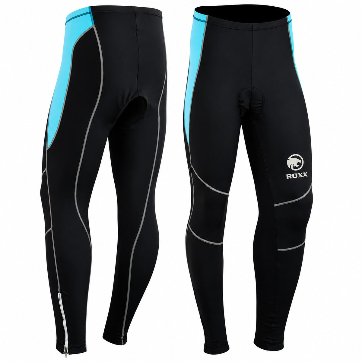 ROXX Ladies Cycling Long Tights Padded Winter Thermal Pants Women Cycle Bicycle Trousers Quick Dry UV Protection Bike Legging