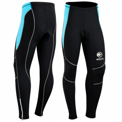 ROXX Ladies Cycling Long Tights Padded Winter Thermal Pants Women Cycle Bicycle Trousers Quick Dry UV Protection Bike Legging