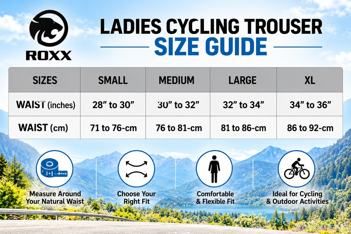 ROXX Ladies Cycling Long Tights Padded Winter Thermal Pants Women Cycle Bicycle Trousers Quick Dry UV Protection Bike Legging