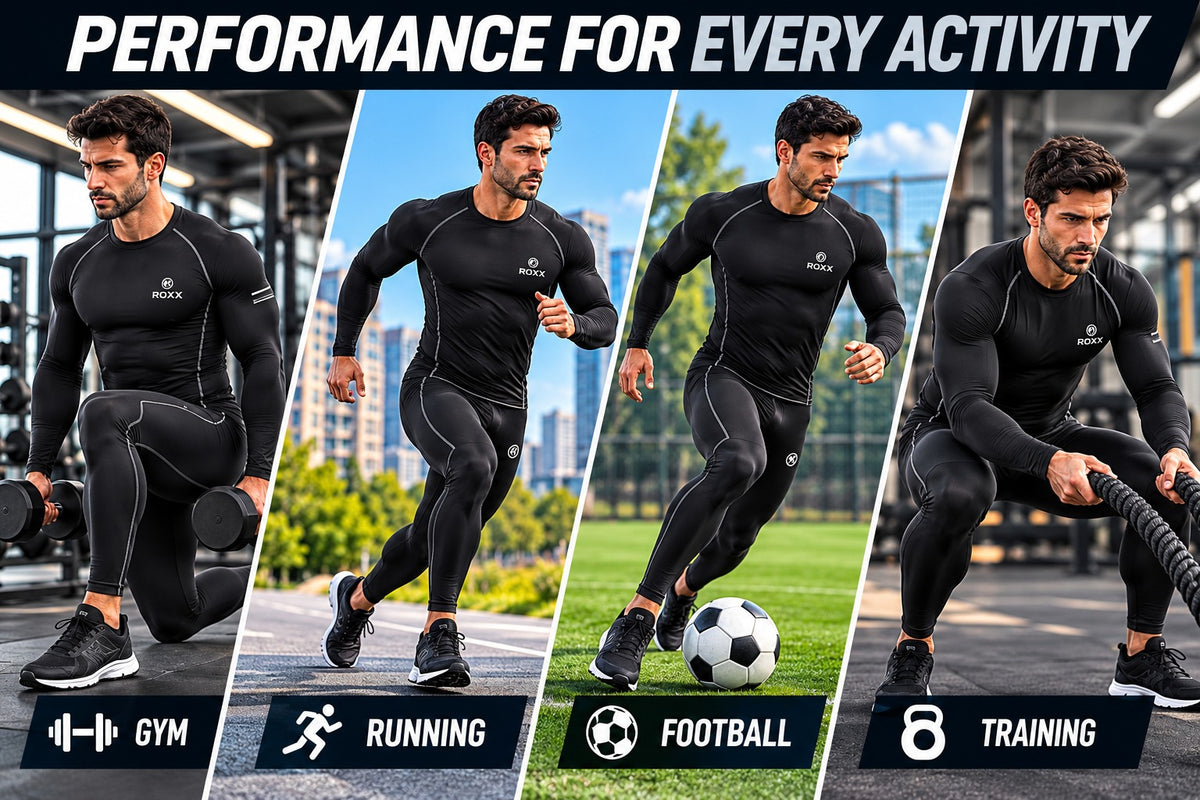 Mens Compression Armour Base layer Top Thermal Skin Fit Shirt + Leggings set