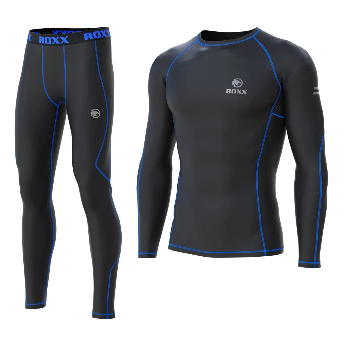 Mens Compression Armour Base layer Top Thermal Skin Fit Shirt + Leggings set