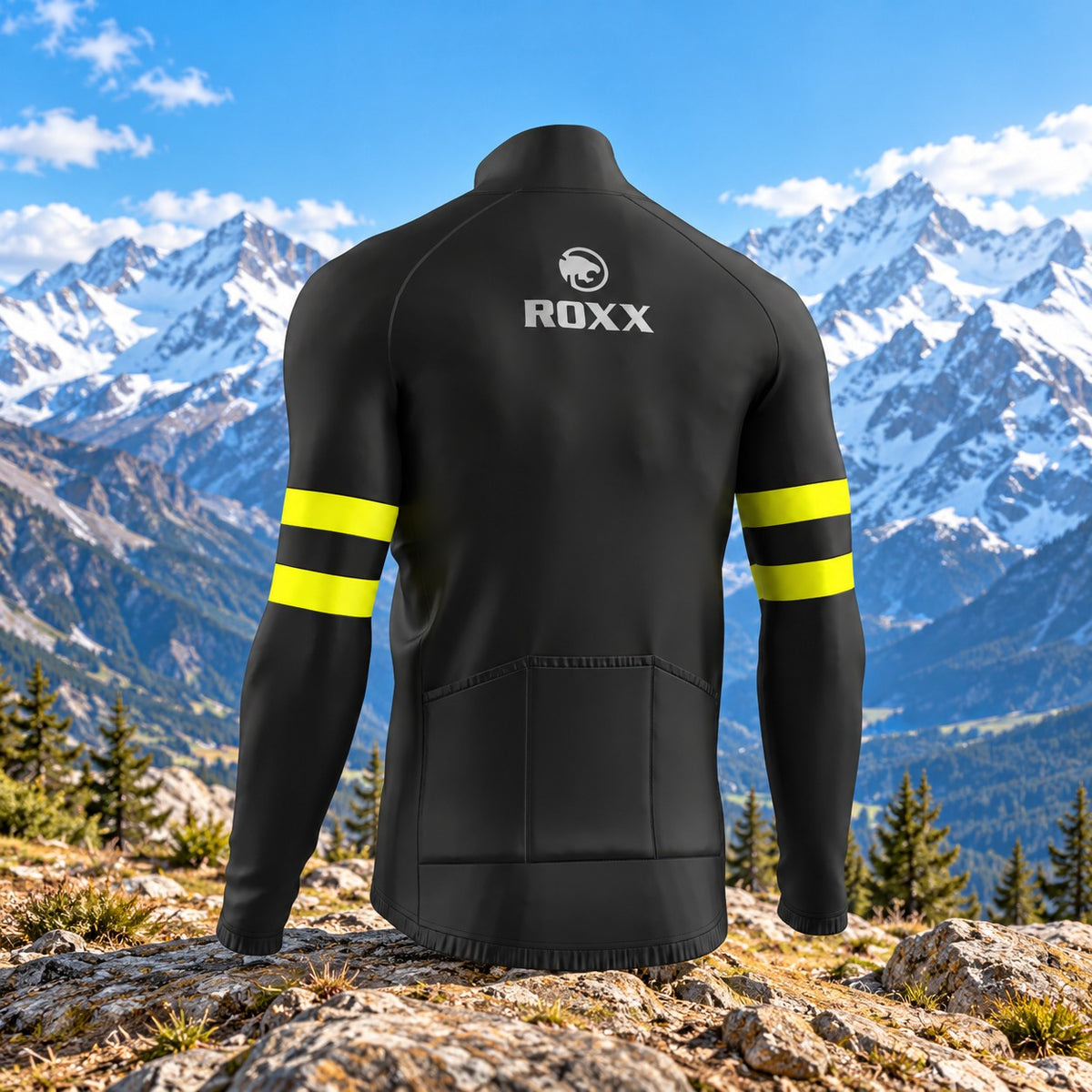 Mens Cycling Jersey Long Sleeve Thermal Windproof Italian Roubaix Jacket Biking