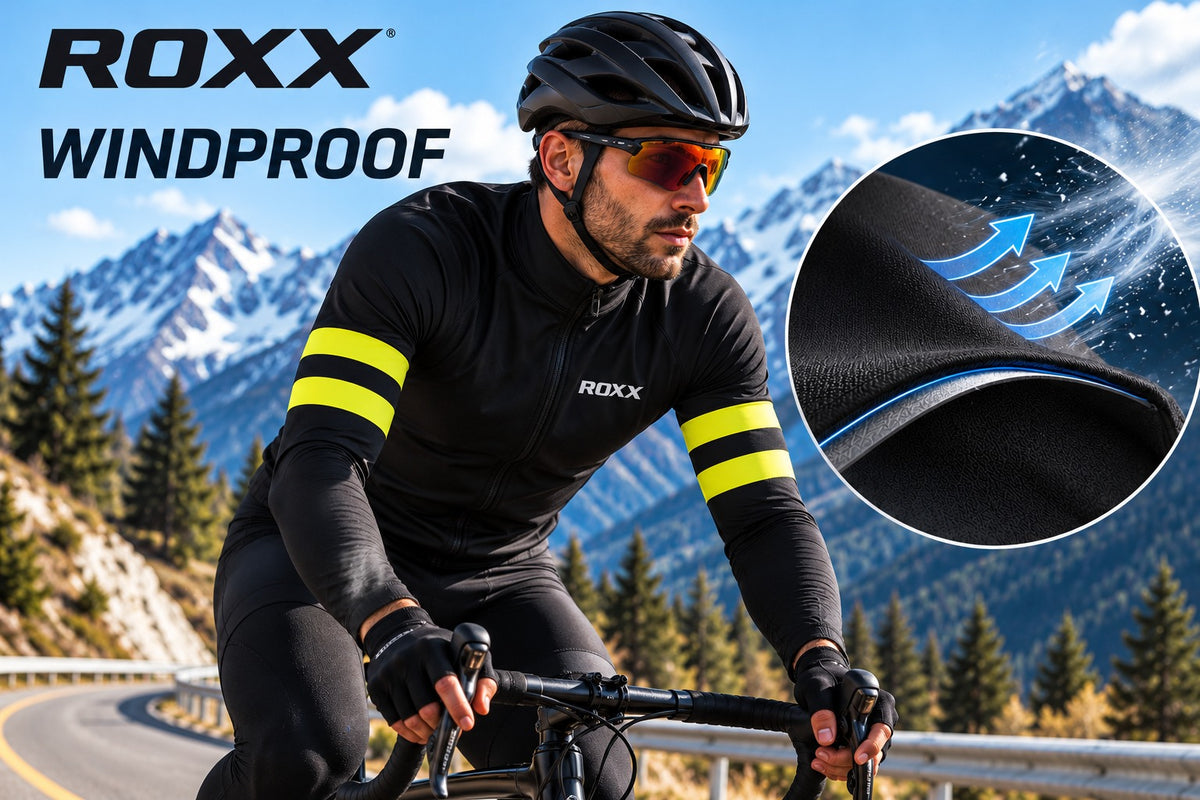 Mens Cycling Jersey Long Sleeve Thermal Windproof Italian Roubaix Jacket Biking