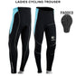 ROXX Ladies Cycling Long Tights Padded Winter Thermal Pants Women Cycle Bicycle Trousers Quick Dry UV Protection Bike Legging
