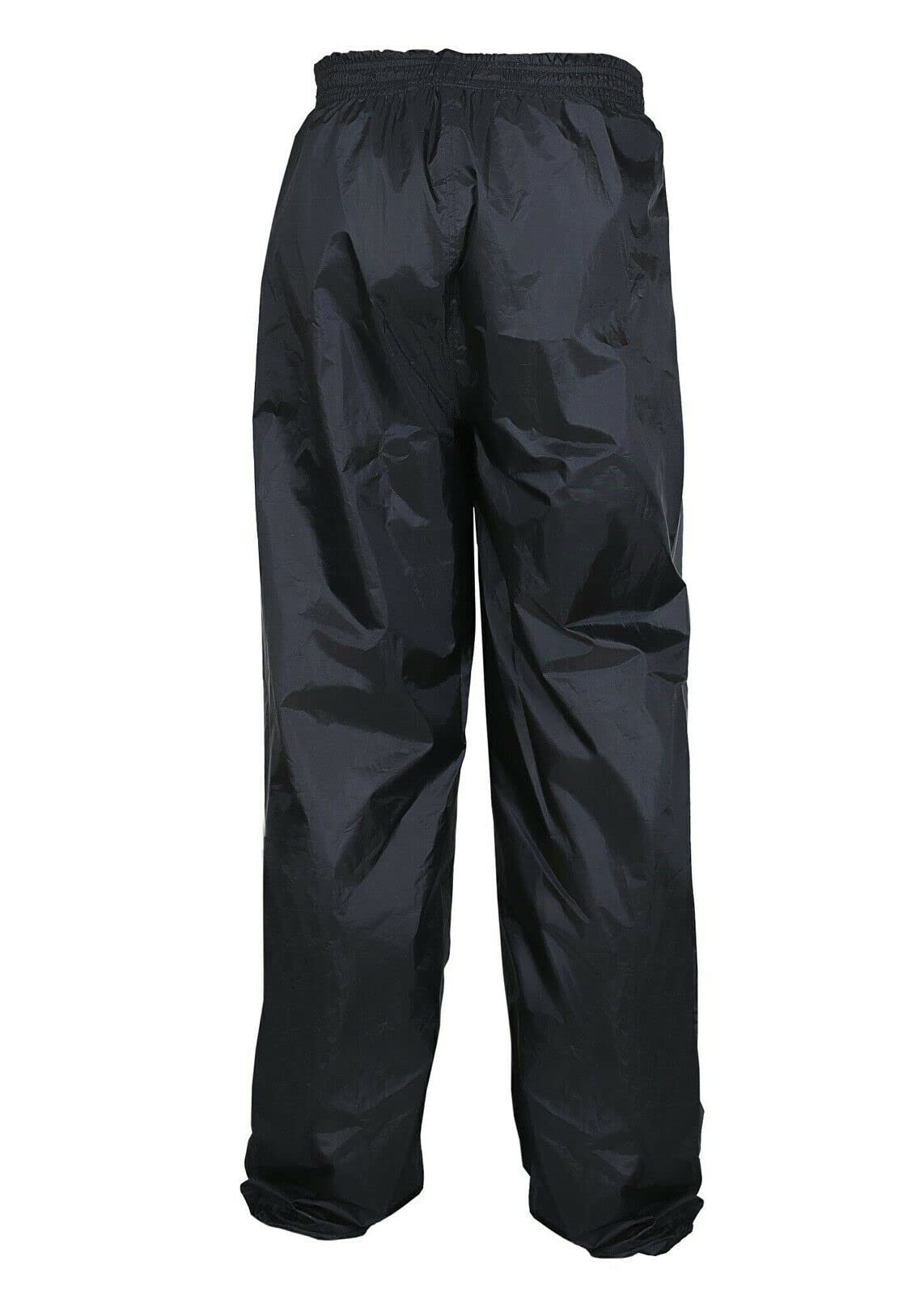 ROXX Men's Women Waterproof Over Trousers, Motorcycle Fishing Hiking Cycling Rain Long Pants Compression