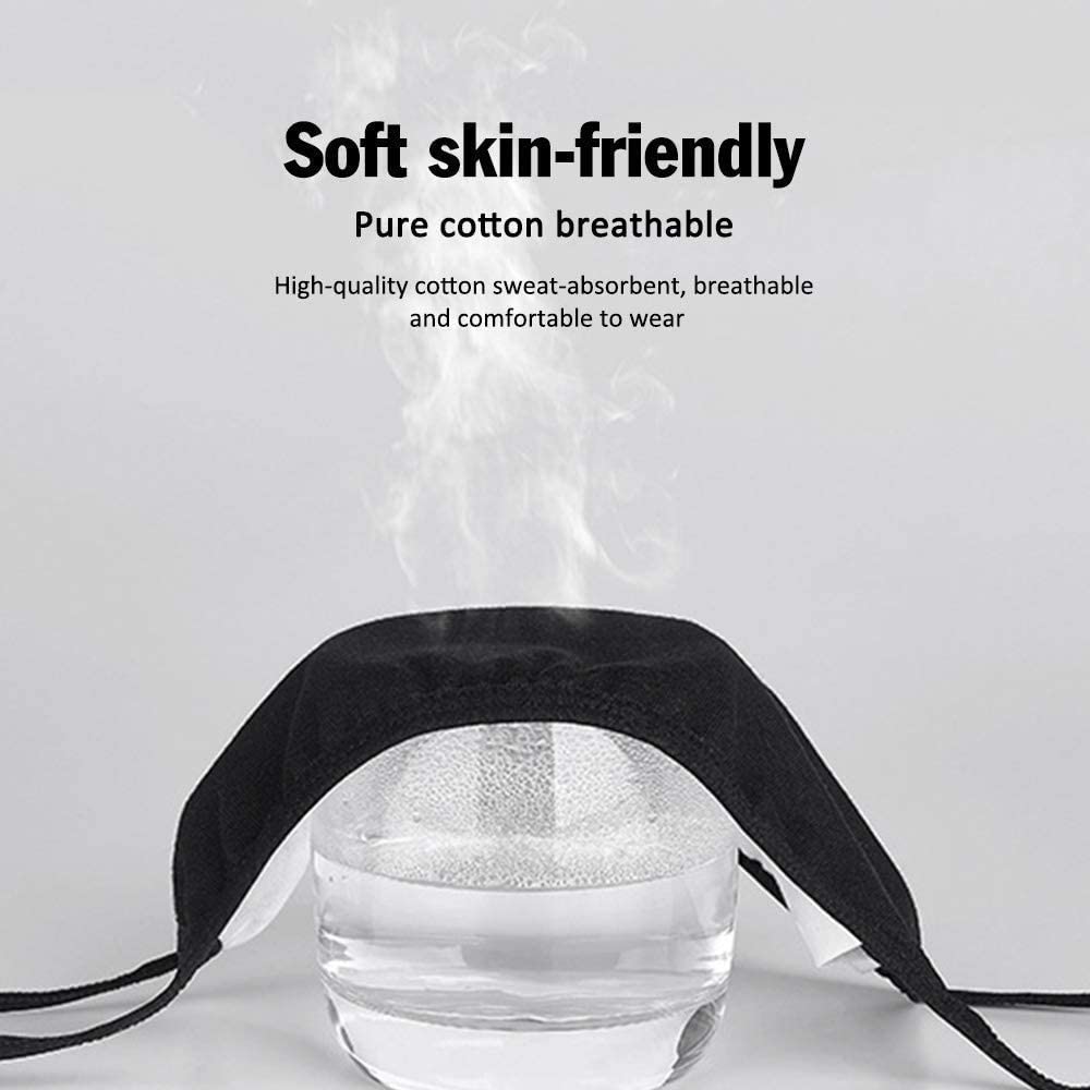 ROXX Sports 3-Pack Double Layer Reusable Face Mask - Washable Nose Shield Breathable Anti Pollution Mask