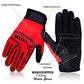 ROXX Cycling Gloves Windproof Gel Padded Touchscreen Full Finger Skidproof Biking Gloves