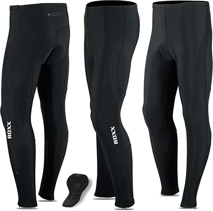  Brisk Bike Cycling Trousers Padded Tights Mens (Black/Grey,  Small) : Clothing, Shoes & Jewelry