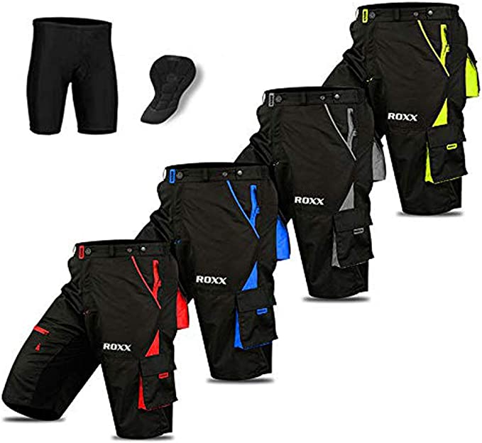 ROXX MTB Shorts Men Mountain Bike Cycling Shorts Inner Liner Padded Outdoor Short Sports®