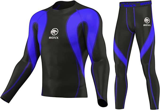 Mens Compression Tights + Top Base Layer Skin Tights Shirt Armour Full Suit