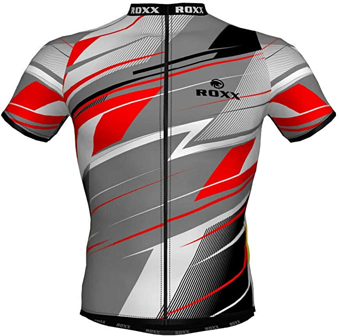 ROXX SPORT Mens cycling jersey Breathable Short Sleeve Cycling Jersey Quick Dry Bike MTB Top