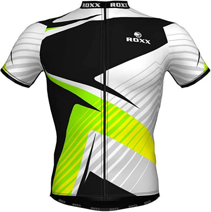 ROXX SPORT Mens cycling jersey Breathable Short Sleeve Cycling Jersey Quick Dry Bike MTB Top